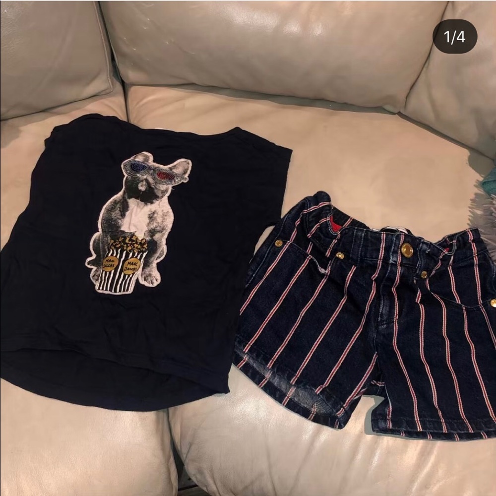 Navy Marc Jacobs short set.